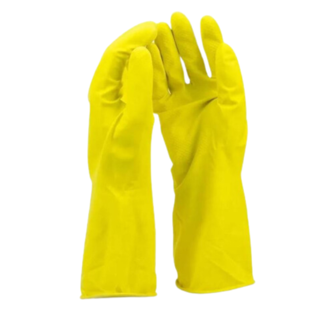 18 pAQUETES 200 UDS DOBLE HOJA (37) Guantes Amarillos de Látex - Imagen 1
