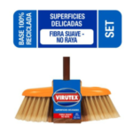 Escobillón Virutex Superficies Delicadas y Piso Flotante
