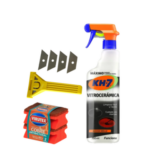 Kit Vitrocerámica kh-7 + Virutex Espátula, Esponja y Liquido Limpiador